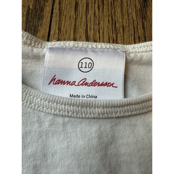 Hanna Andersson Girls Long Sleeve Tulle Snowflake Winter Top Sz 110 Size 5 GUC - Picture 2 of 8